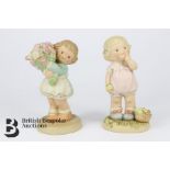 Two Ceramic Lucie Attwell Figurines