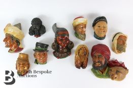 Collection of Bosson's Plaster Character Heads