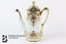 A Noritake Gilded Coffee Pot