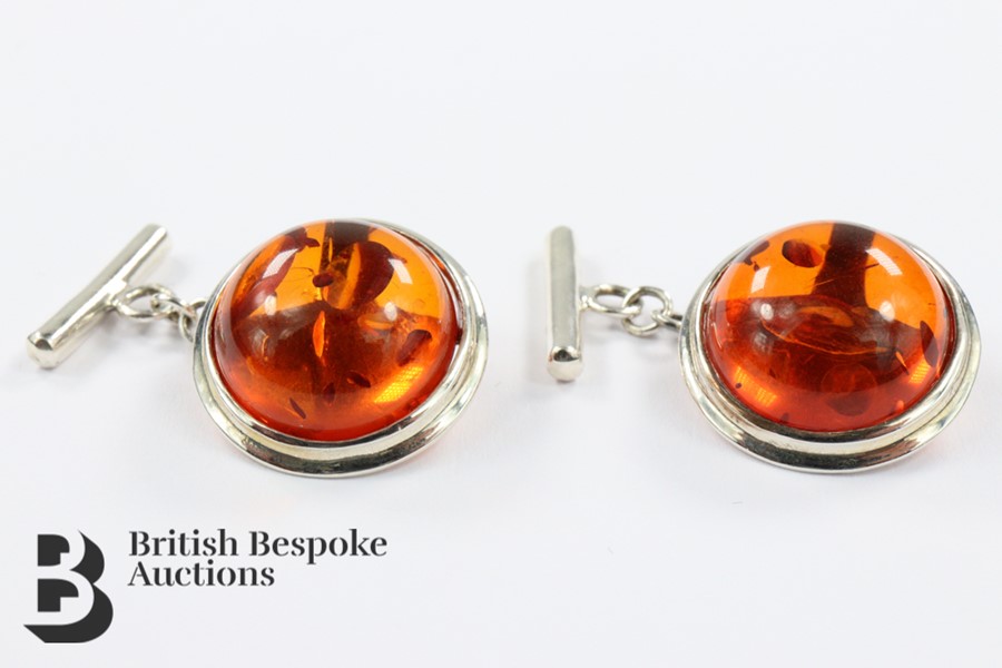 Pair of Silver Cufflinks - Image 2 of 2