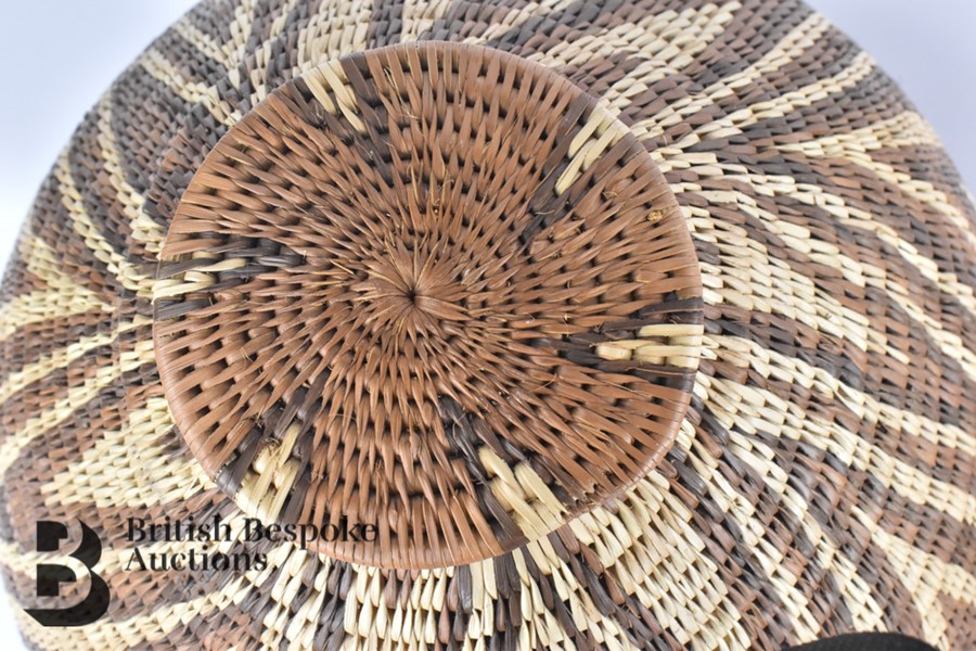 Botswana Hand Woven Basket - Image 3 of 3