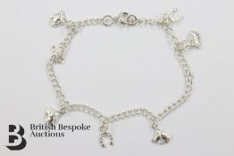 Child's Silver Charm Bracelet