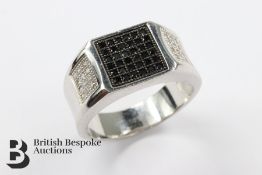 Gentleman's Silver and CZ Ring