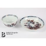 18th Century English Porcelain Tea Bowl and Saucer