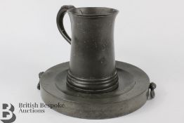 18th Century London Pewter Dishwarmer