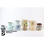 Collection of Six Ceramic and Pottery Jugs