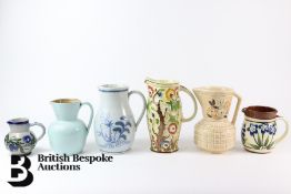 Collection of Six Ceramic and Pottery Jugs