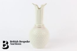 Early 20th Century Belleek Cream Coloured Vase