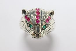 Silver Cat Ring