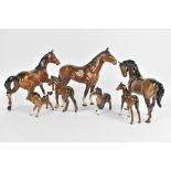 Collection of Beswick Horses