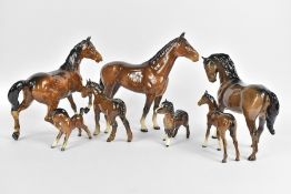 Collection of Beswick Horses