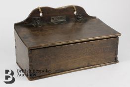 George III Birch Wood Candle Box