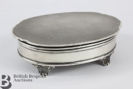A Silver Oval Trinket Box
