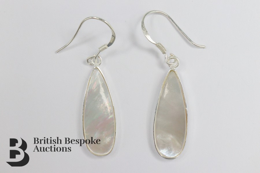 Pair of Silver Drop Earrings