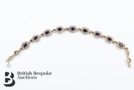 Silver and Cubic Zircon Bracelet