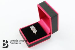 Lady's Three Stone Cubic Zircon Dress Ring