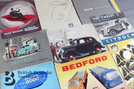 Classic Car Advertising Brochures