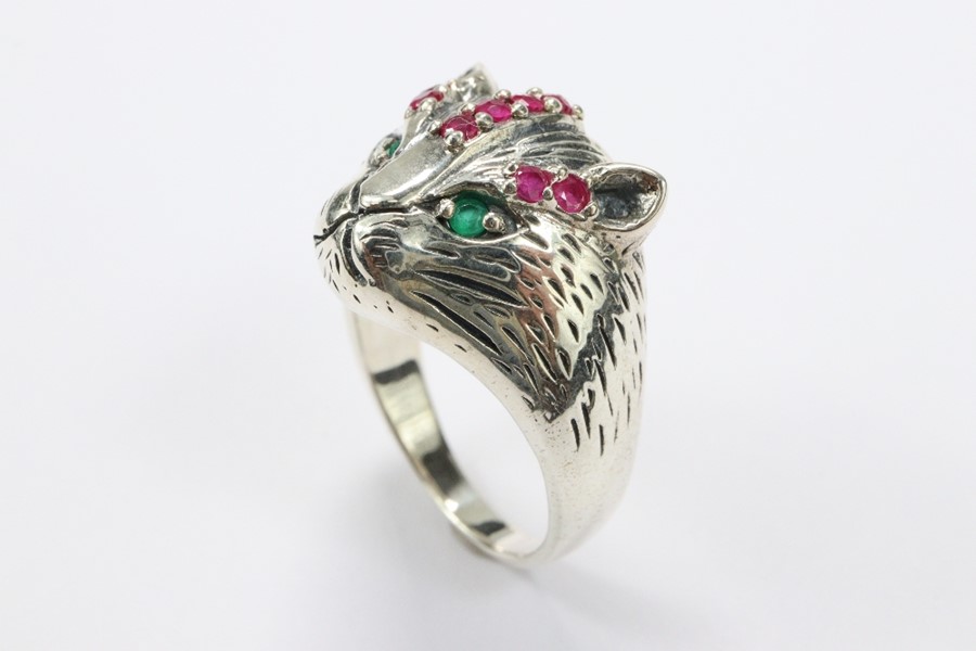 Silver Cat Ring - Image 2 of 2