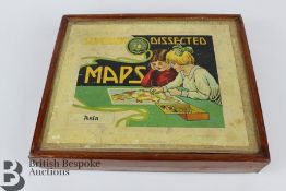 1920's 'Toys to Teach' Dissected Maps Asia