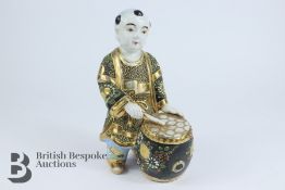 Satsuma Figure of a Drummer