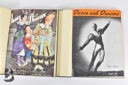 3 Bound Volumes of Dance & Dancers 1950/51/52