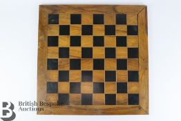 Olive and Ebony Wood Chess Board