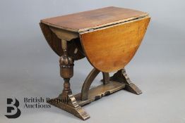 Small Oak Drop Leaf Table