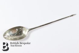 Georgian Silver Mote Spoon