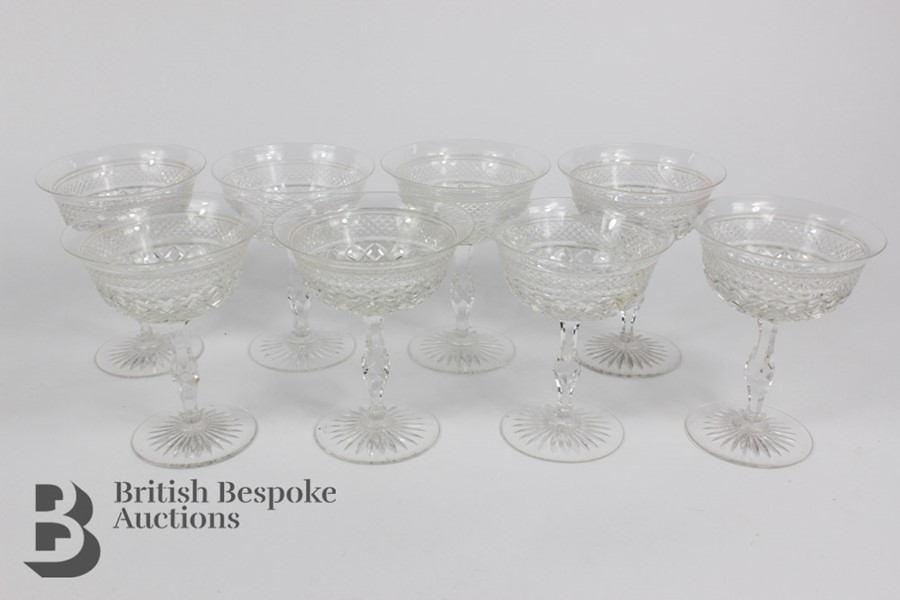 Eight Cut Crystal Champagne Glasses - Image 2 of 5
