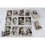 Approx. 100 Real Photographic Vintage Film Star Postcards