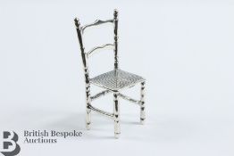 Silver Model of a Chair