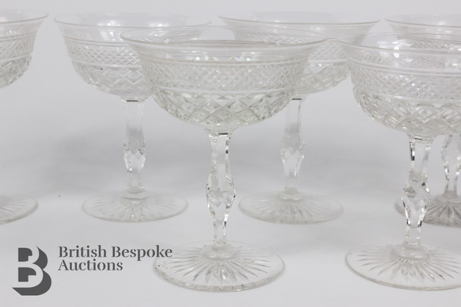 Eight Cut Crystal Champagne Glasses - Image 5 of 5