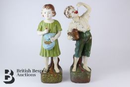 English Chalkware Figurines