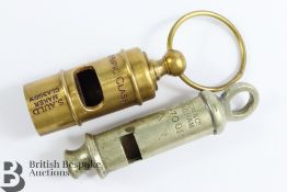 Two Vintage Whistles