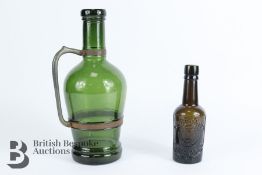 German Green Glass Flagon