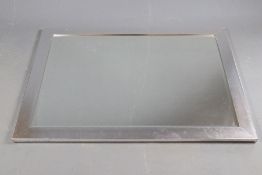 Large 20th Century Metallic Effect Mirror