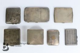 Silver Cigarette Cases and Boxes