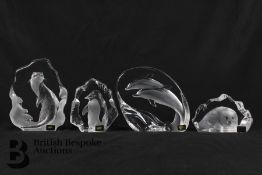 Mats Jonasson Swedish Lead Crystal and Glass Sculptures