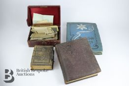 Two Photograph Albums, Postcard Album and Box of Photographs