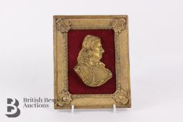 Framed Bust of Oliver Cromwell