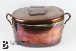 19th Century Copper Fish Kettle