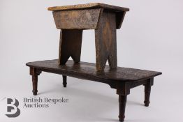 Two Fruitwood Occasional Tables