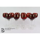 Ten Red Wine Glasses
