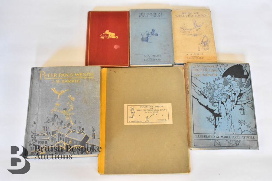 Collection of Pooh Bear and Peter Pan Books