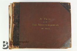 A Trip Up the Mediterranean in 1881 w/ 75 Photographic Prints