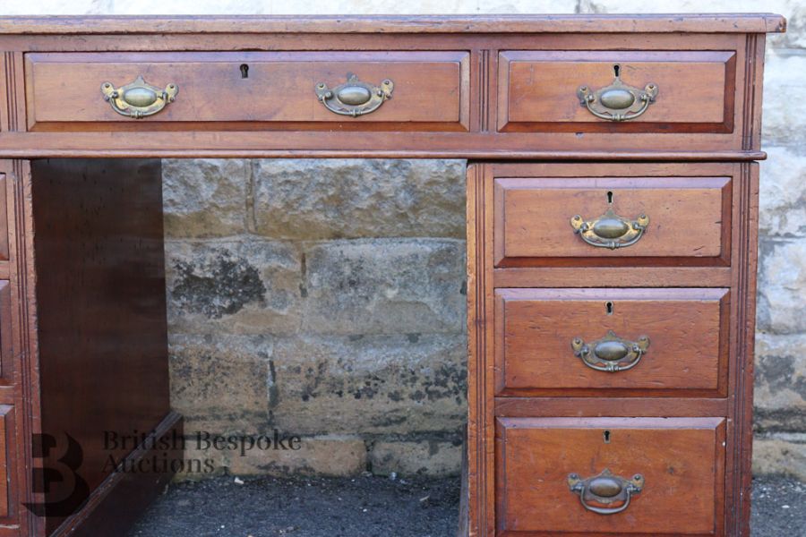 Mahogany Twin Pedestal Desk - Image 6 of 7