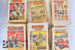 Approx. 240 1960s/70s Vintage Rover, Wizard & Rover and Wizard Comics