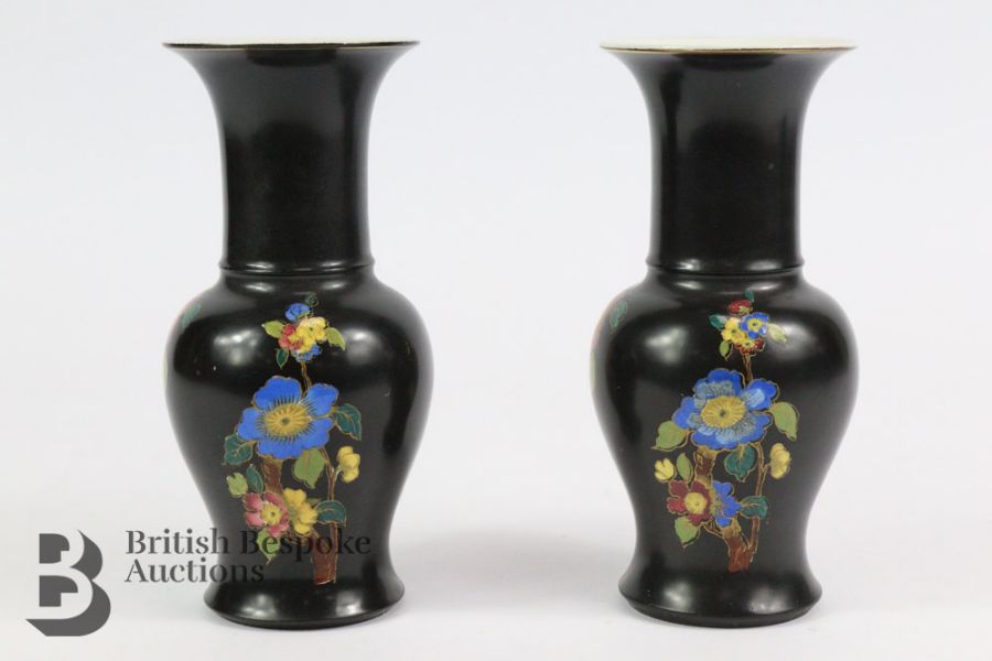 Pair of Carlton Ware Cloisonné Pattern Vases - Image 2 of 3