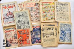 Approx. 90 Vintage Boys Comics and Story Papers