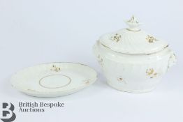 Late 18th Century Sauce Boat and Saucer